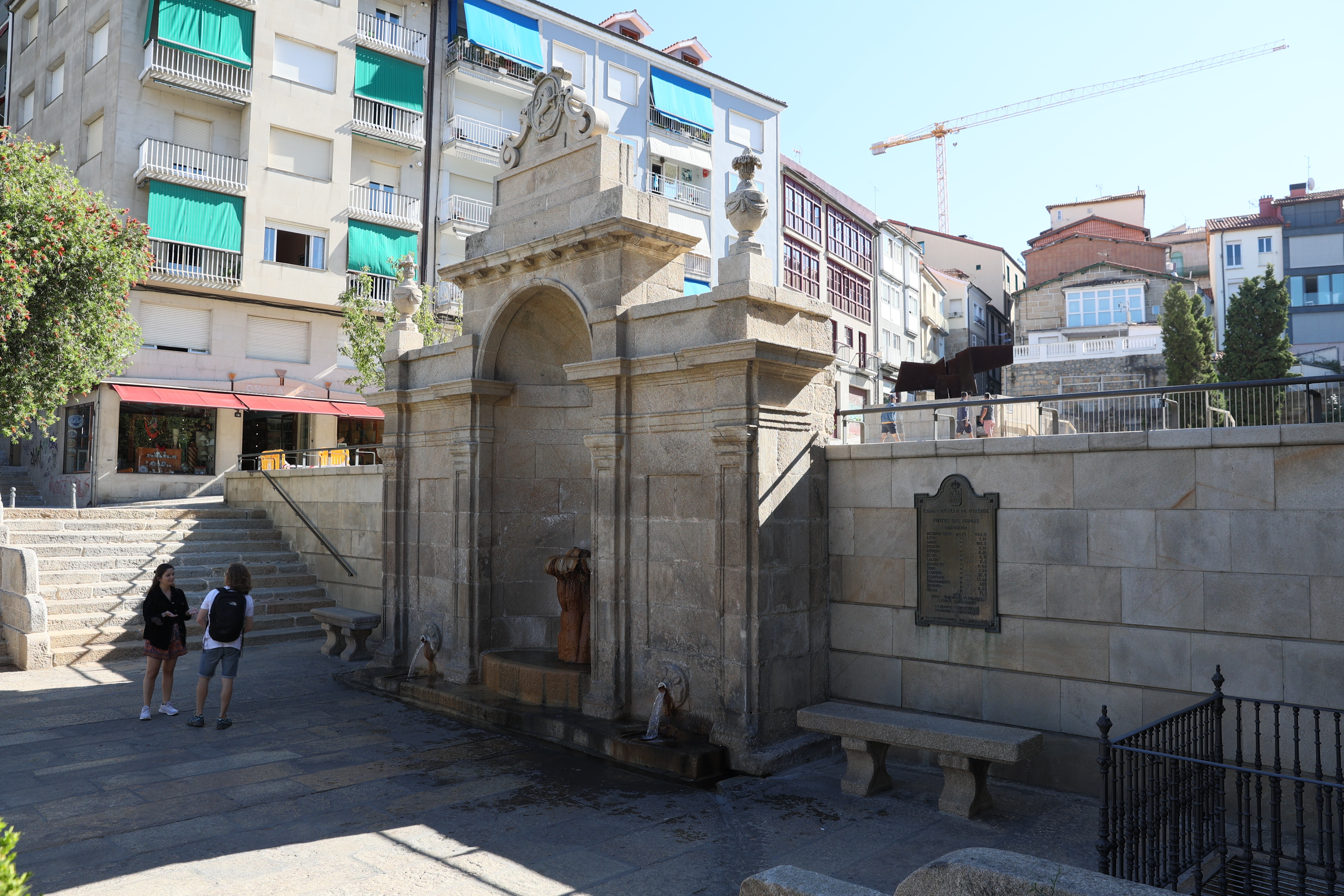 Las Burgas: fuentes y restos arqueológicos